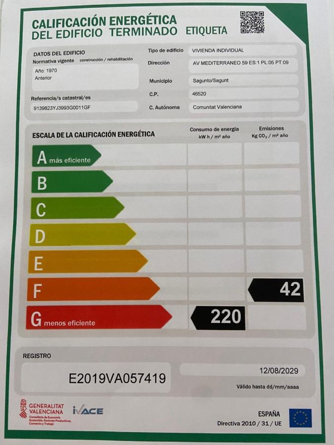 Apartamento En Primera Linea En Sagunto 외부 사진